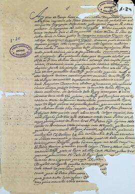 Decreto y constitución apostólica de Inocencio X “In his per quae B.V. Deiparae Mariae”